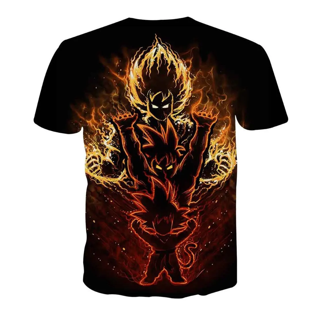 2019 новые футболки с драконом и мячом Z мужские летние повседневные футболки с 3D принтом Супер Саян Гоку черного цвета Zamasu Vegeta Dragon Ball