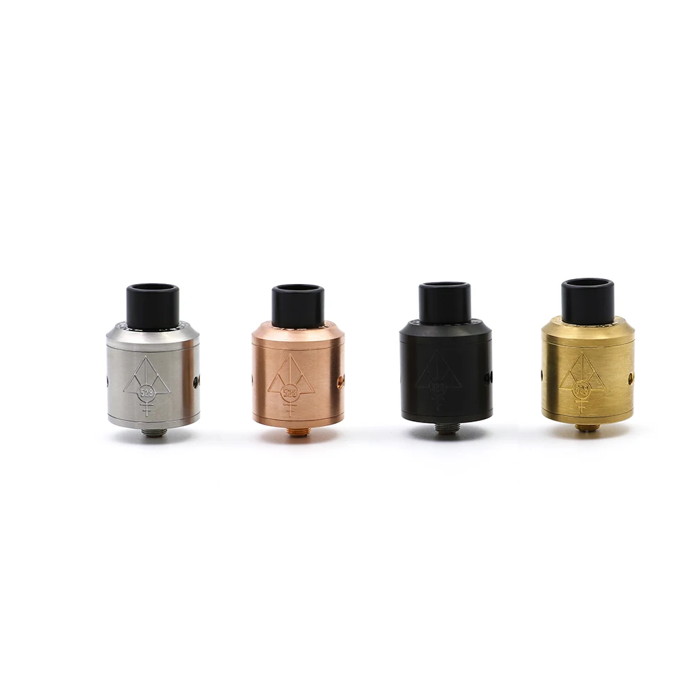 

100% Original Custom vape GOON 528 RDA goon 24mm Vaporizer Rebuildable Dripping Atomizer With Drip Tips For Box Mod From Everzon