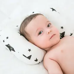 Плоская подушка для головы Защита новорожденного Bebe коррекция сердца подушка для младенца Форма малыша спящий позиционер против