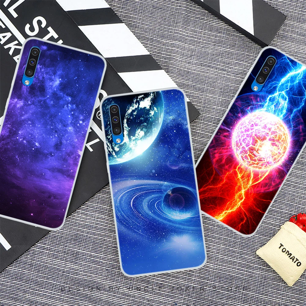 Star Space Case For Samsung A50 Case Soft Silicone Back Cover Phone Case For Samsung GalaxyA50 A10 A20 A30 A 30 A 50 A505 A505F