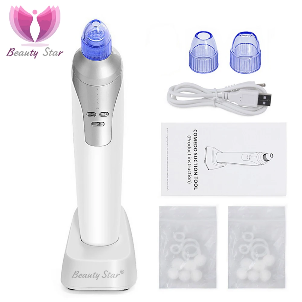 Beauty Star Vacuum Blackhead Remover Pore Cleaner Comedo Suction Beauty