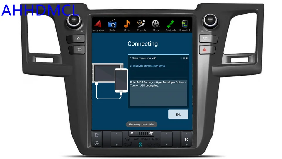 Cheap Car PC PAD Tesla Style Multimedia Player Android 7.1 GPS For Fortuner Revo Auto A/C Edition 2004 2005 2006 2007 2008 2009~ 2015 2
