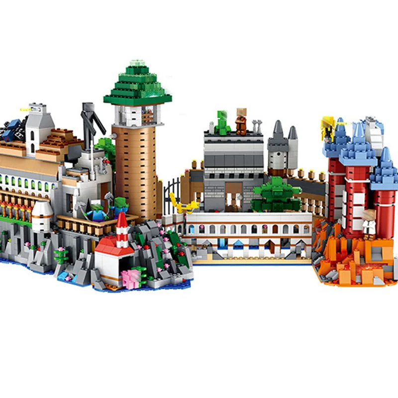 

Minecraft Magical Mechanical Castle Set 4052 Piece Bricks Legoing Minecraft Model Building Blocks Boy Gift Toys For Children
