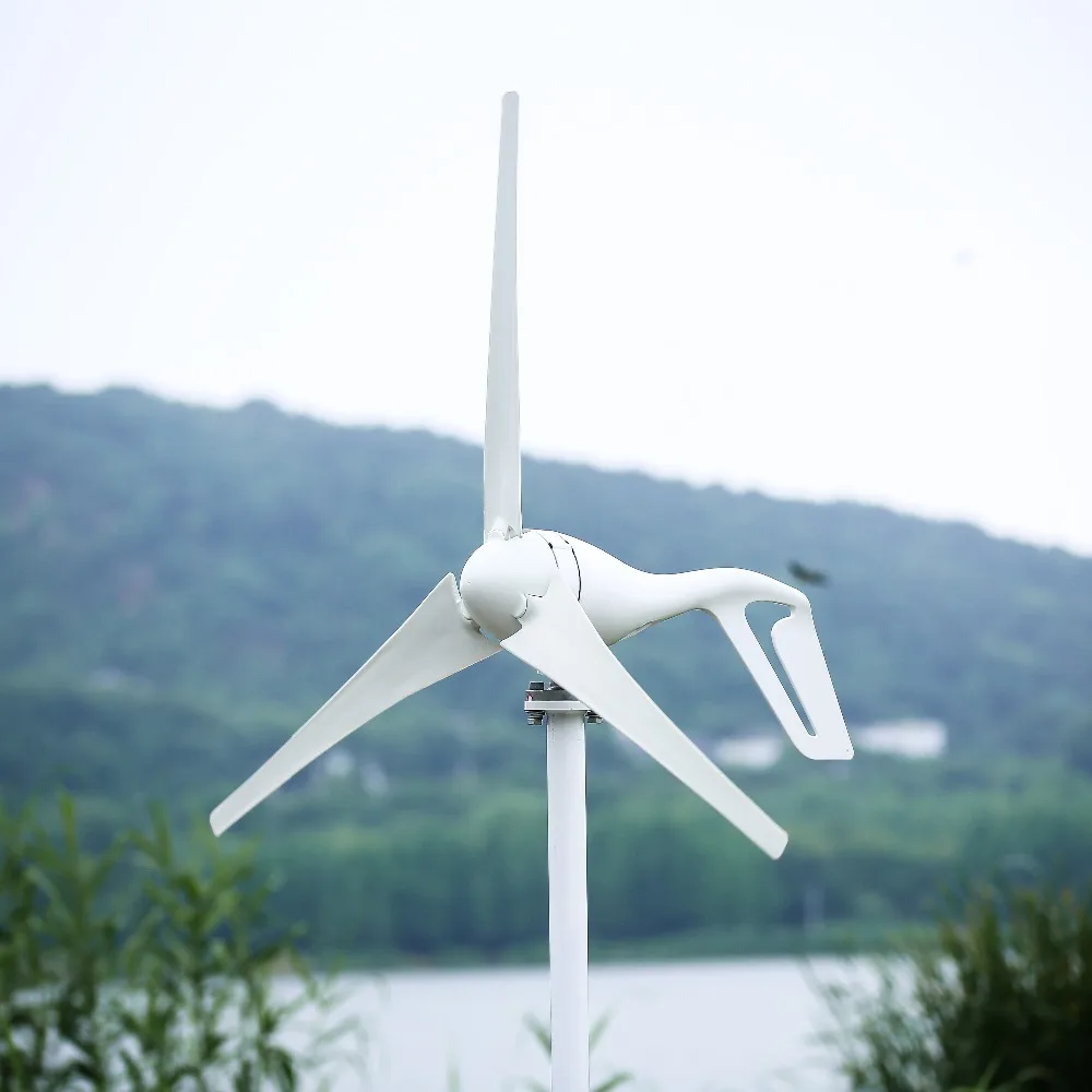 Solar Wind Generator Waterproof Low Speed 800W Wind Turbine Aluminum Alloy Shell Windmill
