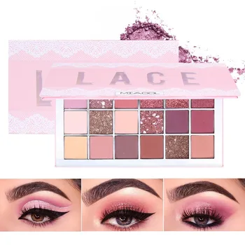 

Shimmer Pearl Lace Multicolor Pressed Powder Disc Gorgeous Desert Rose Matte Eyeshadow Palette Make Up Eye Shadow