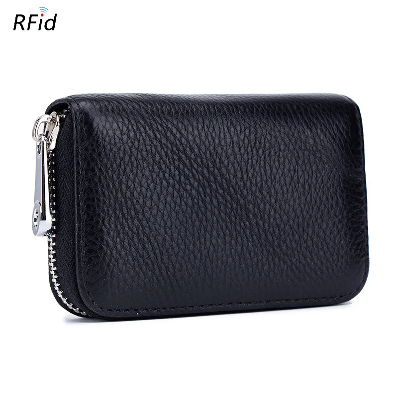  WESTCREEK Genuine Leather Organizer Business RFID Credit Card Holder Cowhide Minimalist Women Trave - 32886066321
