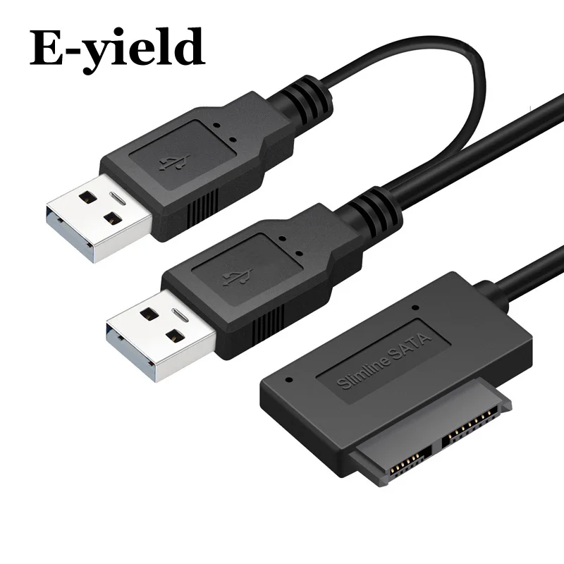 Sata-Cable Converter Odd-Adapter Power-Supply External-Usb2.0 Slimline Laptop Usb-To-6-with