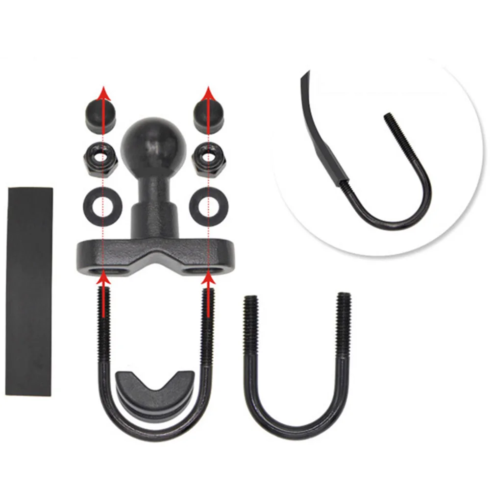 

Motorcycle Handlebar 1 inch Ball Mount Base GPS Cradle Motorcycle Mount Holder