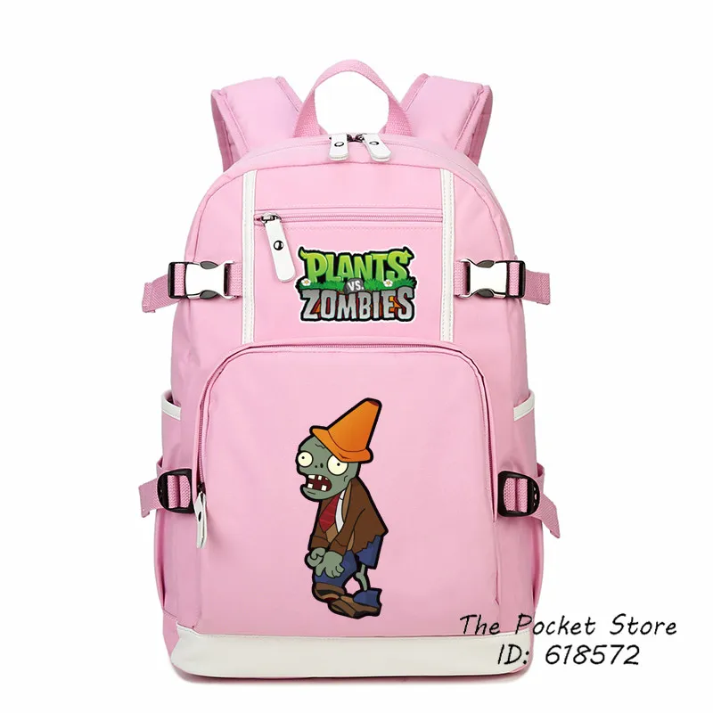 Высокое качество Горячие игры Растения против Зомби Peashooter кактус холщовый рюкзак с принтом ноутбук рюкзак школьные сумки Mochila Feminina