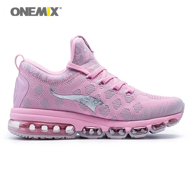 Onemix Running Shoes for women's Sneakers Elastic Women Jogging Shoes Black Trainers Sport Shoes for outdoor jogging walking