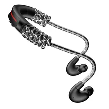 Новая двойная подвижная круглая задняя bluetooth-гарнитура Универсальная беспроводная Bluetooth 5,0 водонепроницаемые эластичные наушники с микрофоном