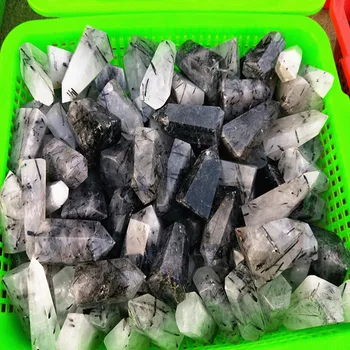 

1000g natural quartz crystal black hair crystal healing magic wand natural gems and minerals wholesale for Christmas