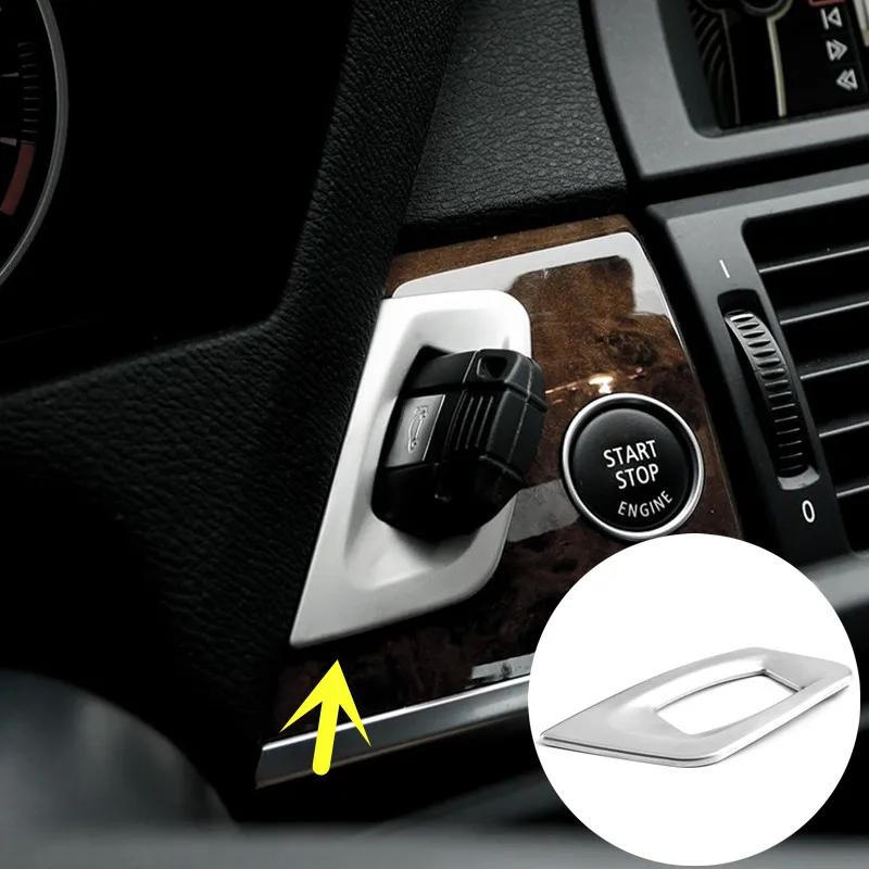 

Interior Center Console Key Hole Frame Cover Trim For BMW X6 E71 2008-2014