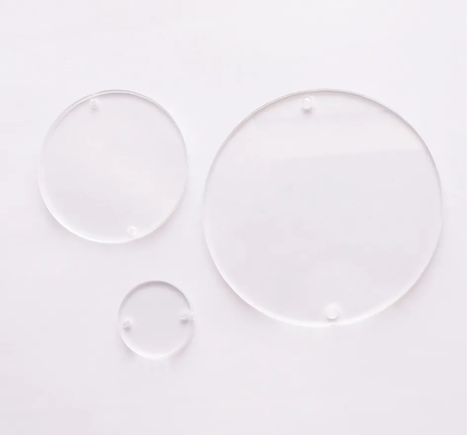 1/8 Plastic Circle Disc Round Acrylic Sheet Clear Plexiglass Sizes - Laser  Cut