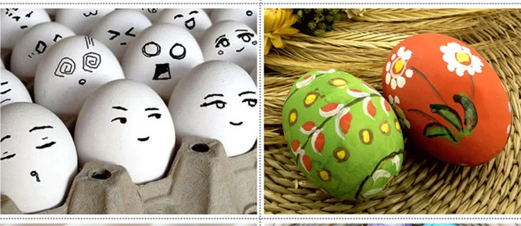 Праздничная зона 5 шт. имитация поддельное пластиковое искусственное яйцо DIY ремесло для пасхальный декор подарок яйца для детская живопись яйцо обучающая игрушка