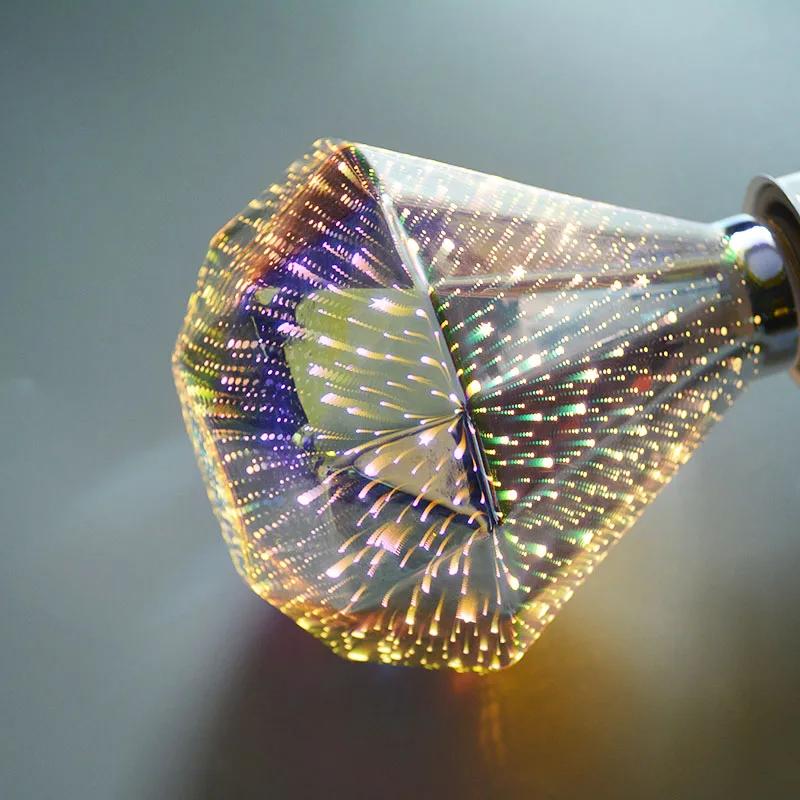 3D красочные diamond светодиодные лампы украшения 4 Вт 220 240 В Праздничные огни новинка