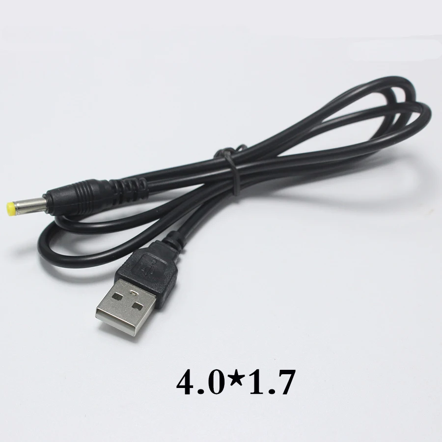 EClyxun 1pcs USB Port to 2.0*0.6mm 2.5*0.7mm 3.5*1.35mm 4.0*1.7mm 5.5*2.1mm 5V DC Barrel Jack Power Cable Connector