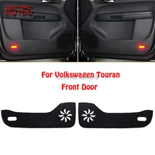 Для Volkswagen Touran автомобиля внутри двери Крышка царапинам защиты Анти Kick декоративные колодки автомобиля стикеры 4 шт