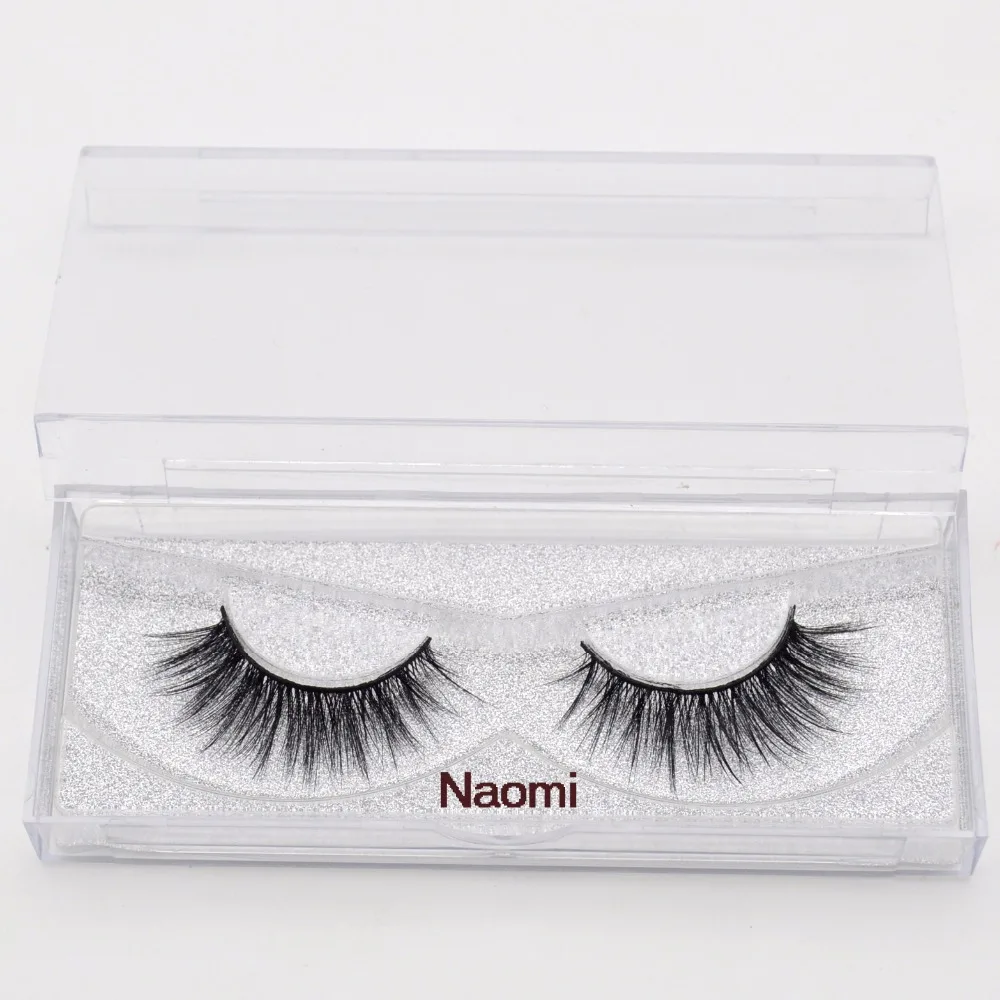 

Visofree Faux Mink Eyelashes Medium Volume Lashes Light-weighted Eyelashes Natural Realistic 1Pair/box Faux Lashes NAOMI