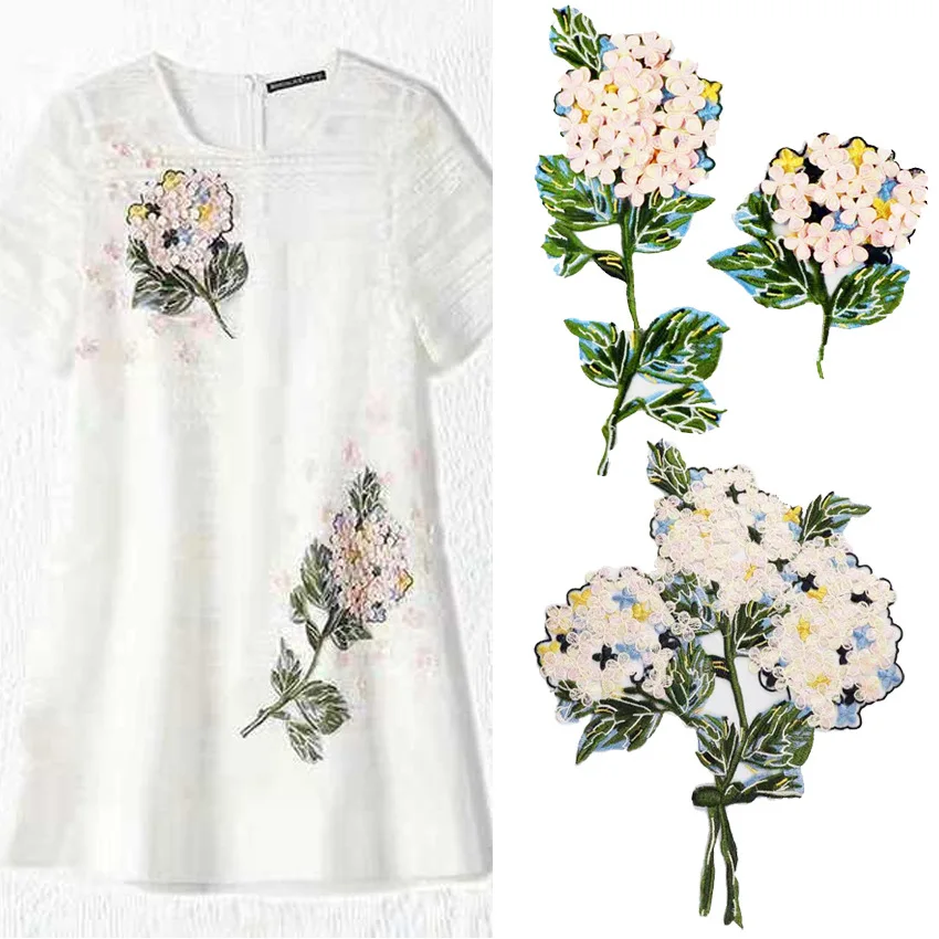 2019 Новая мода DIY аппликация Водорастворимая Вышивка костюм украшения цветы
