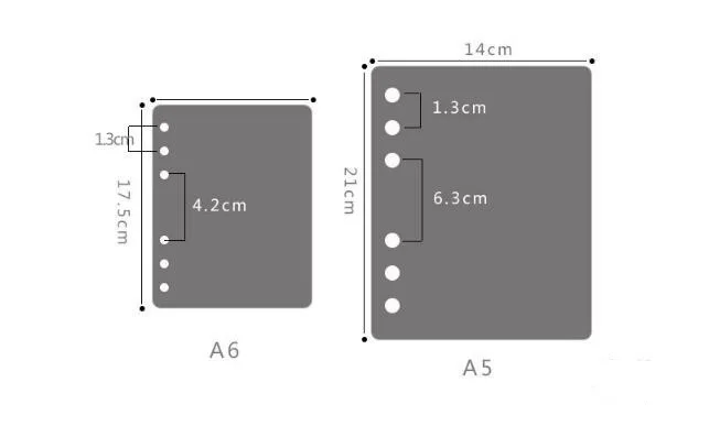 5 листов/лот A5 A6 Elk матовый планировщик внутренние страницы разделитель пластины Diario Binder планировщик лаконичный наполнитель бумаги PP 6 отверстий сепаратор