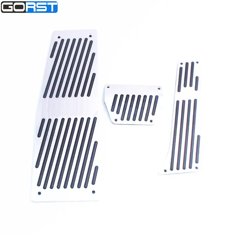

Aluminium alloy foot rest pad brake pedal fuel gas accelerator pedal for BMW E60 5 series 6 series AT with M logo