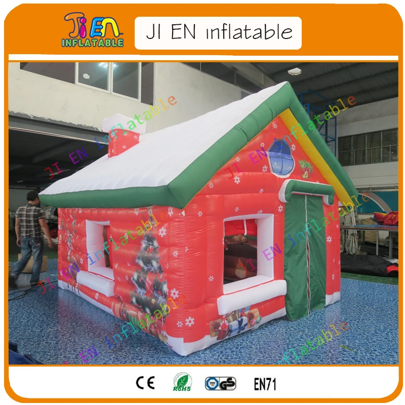 

Free air shipping to door inflatable christmas house cheap inflatable tent house for christmas Xmas inflatable santa claus house