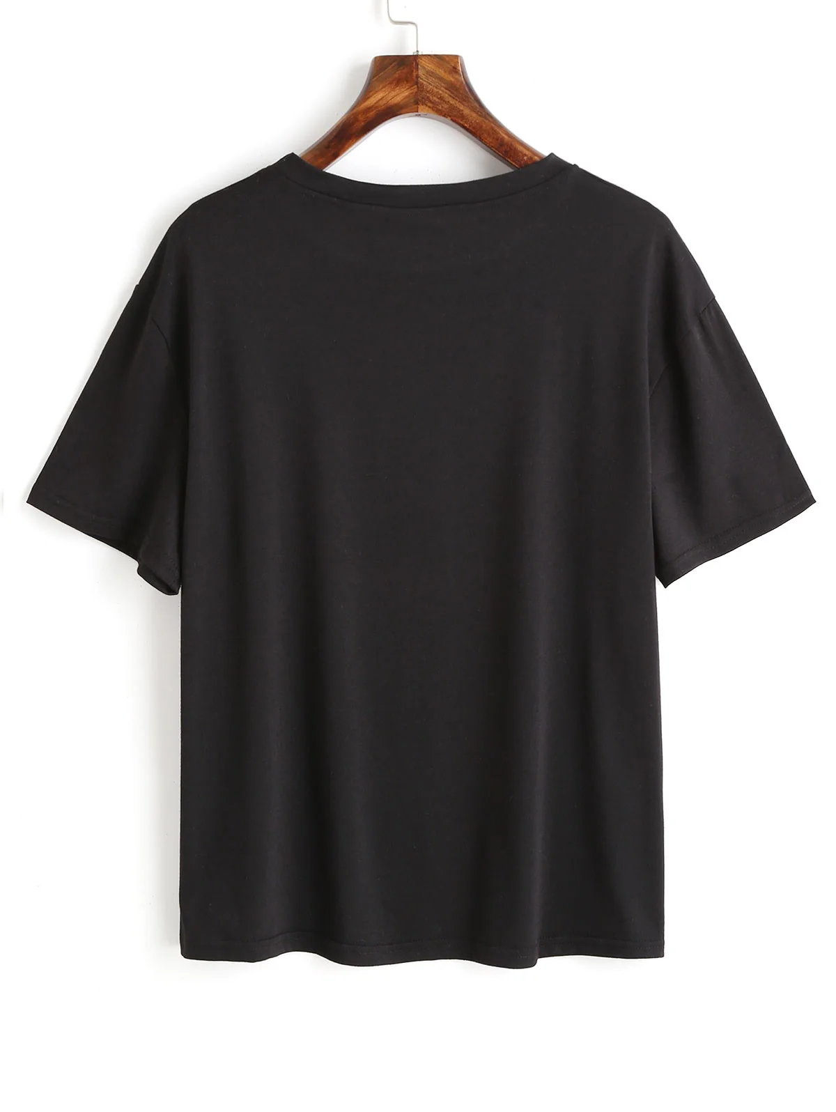 ZVAQS женская футболка топы Летняя новая хлопковая свободная одежда с коротким рукавом модные женские шорты с круглым вырезом Белый Черный LX040