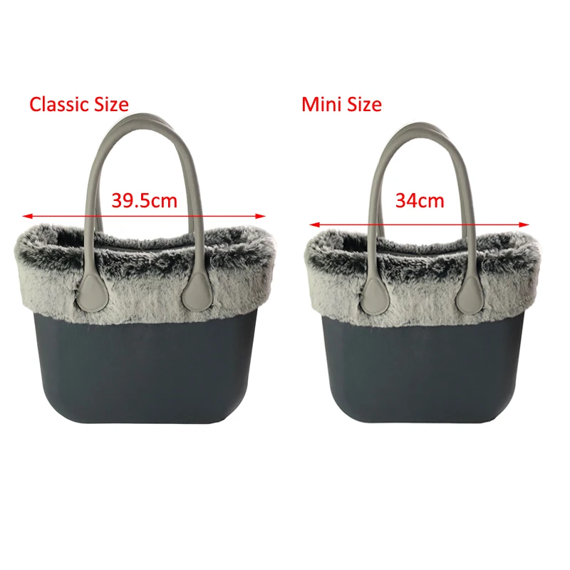 Unetome High quality Plush Trim for O BAG Thermal Plush Decoration Fur Decoration Fit for Classic Big Mini Obag Women Bag women's bags on sale