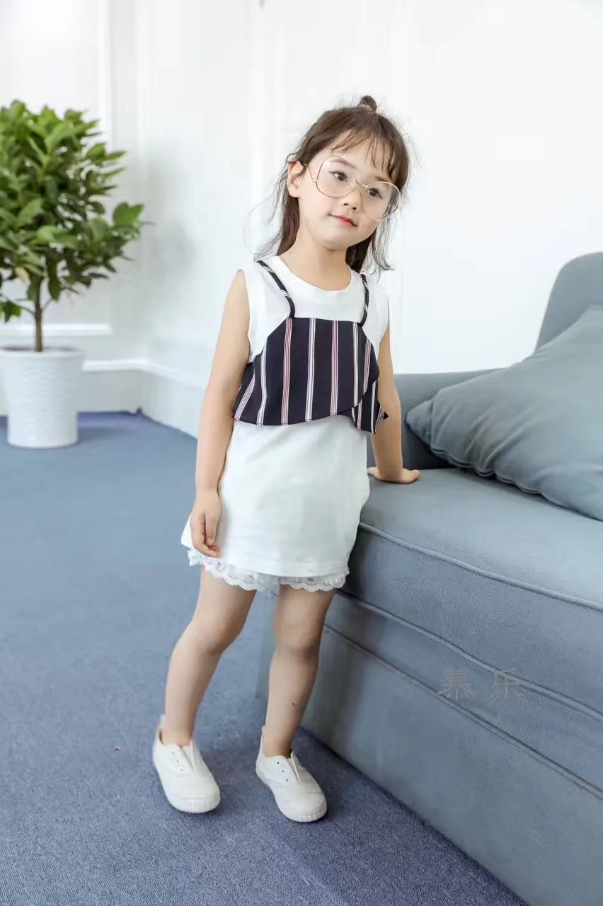 Patchwork Cotton Children T shirt 2017 Tees Tops Baby Girl T shirt Kids