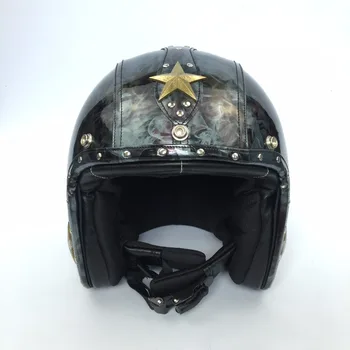 

Open face Motocross Helmet Off Road Hand Make Motorcycle Helmet Dot Helmets For Motorcycle Casco Moto Vintage 2018 New