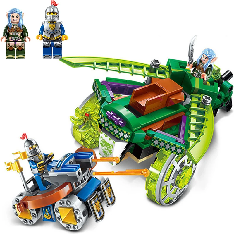 

2018 New Building Block War Castle Knights Confrontation Figures 250pcs Educational Bricks Toy Boy Gift