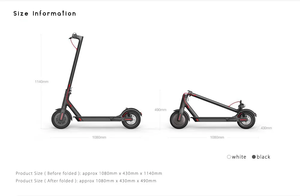 Top Global Version  Xiaomi M365 Smart Electric Scooter Foldable Lightweight Long Board Skateboard 30KM Mileage Electric Scooter 4