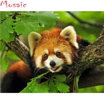 

full square/round Diamond Embroidery Animals Red Panda Diy Diamond Painting Pattern Rhinestones Sale Diamond Mosaic Needlework