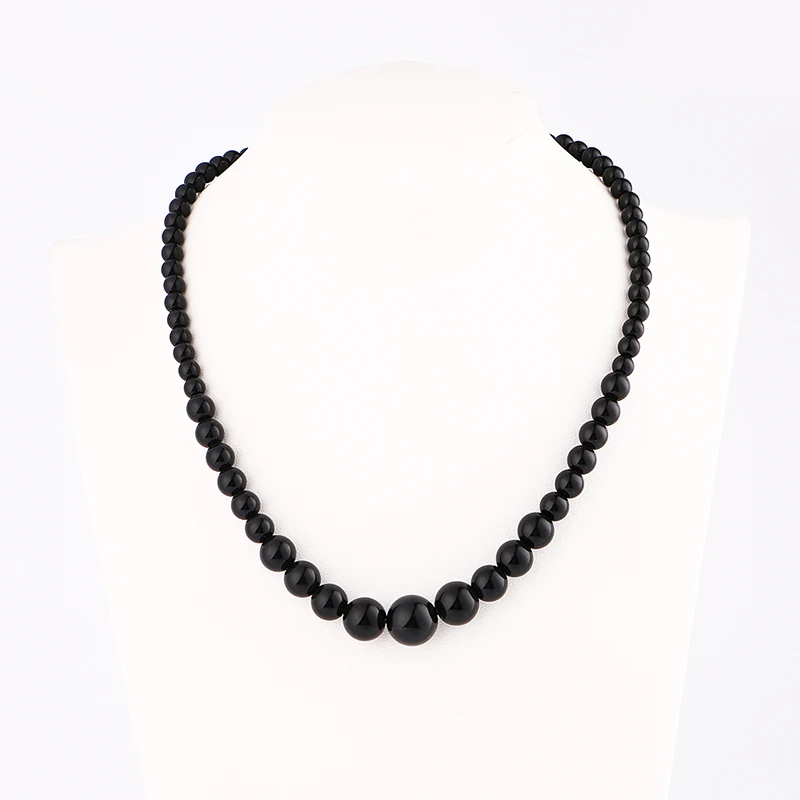 

Choker Necklace Unique Natural Obsidian Pendant Necklace Women Men Black Stone Necklaces Lucky Love Crystal Power Jewelry