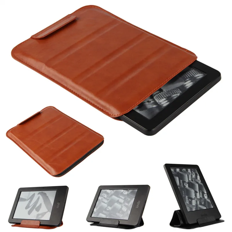 

4-Fold Ultra Slim for teXet TB-156 6 inch e-Book PU Leather STAND Sleeve Pouch Bag