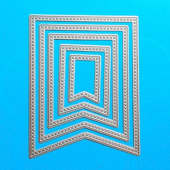 

YINISE 091 Rectangular Metal Cutting Dies For Scrapbooking Stencils DIY Cards Album Decoration Embossing Folder Die Cuts CUTTER