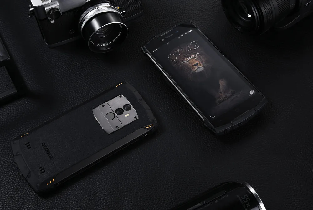 DOOGEE S55 ОЗУ 4 Гб ПЗУ 64 Гб 5," IP68 водонепроницаемый мобильный телефон MTK6750T Восьмиядерный Android 8,0 13 МП отпечаток пальца 4G смартфон