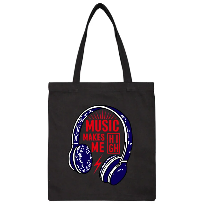Прикольные наушники Music Make Me с принтом дамская сумочка большой емкости модные