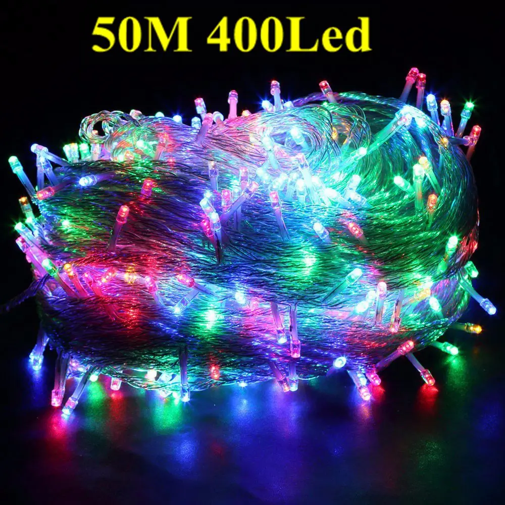 multi color 50m 400 led bulbs fairy string light outside multicolor fairy lights