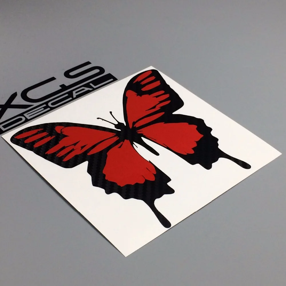 XGS DECAL Car decals animal colorful butterfly 12.5 x 12cm car motorcycle truck ebike reflective