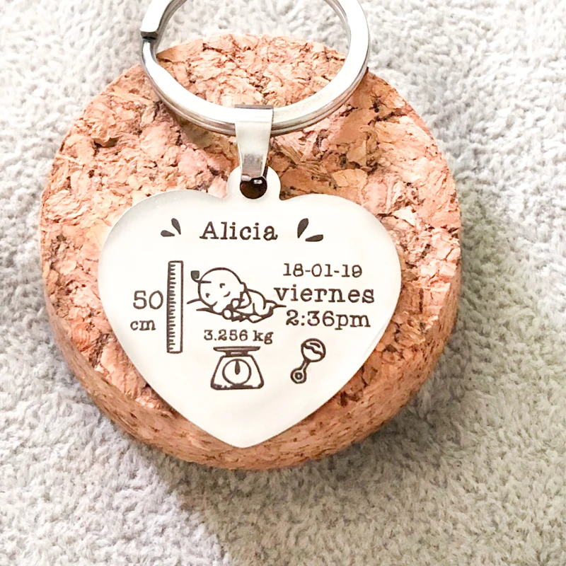 Custom Baby Baptism Gift Engraved Baby Name Birth Date