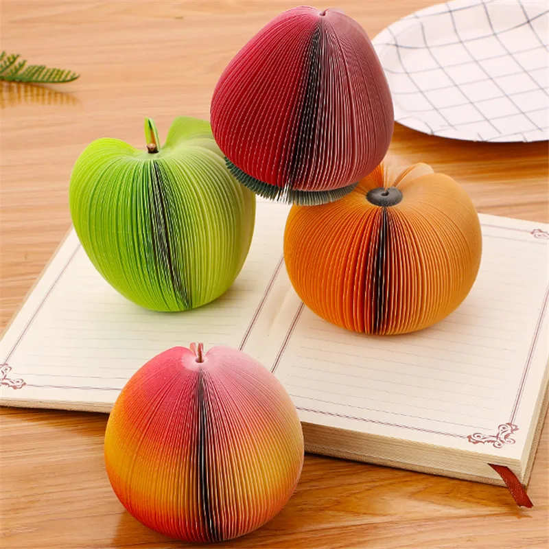 

1pc Kawaii Fruit Memo Pads Note Sticky Paper Scrapbooking Sticker Shool Office Supply Creative Home Stationery Kid Gift Bookmark