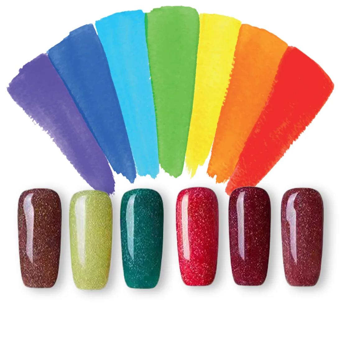 8ml glitter powder nail polish multicolor fast drying nail polish semi permanent nail polish