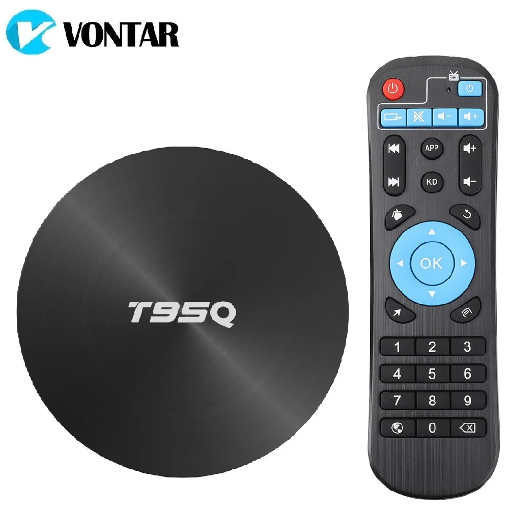 T95Q 4 GB 64 GB caja de TV Android 8,1 LPDDR4 Amlogic S905X2 Quad Core 2,4G y 5 GHz Dual wifi BT4.1 1000 M H.265 4 K Media Player - 1