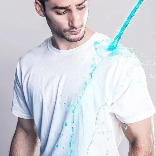 

New Arrival Water/StainProof Novelty Super Hydrophobic Crew Neck Short Sleeve Outdoor Survival Male & Female Breathable T-Shirt