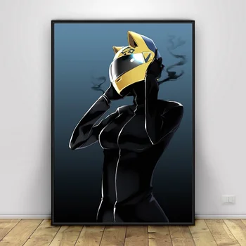 

Durarara Celty Anime Girl Art Silk Fabric Poster Print Wall Pictures For Room Decor