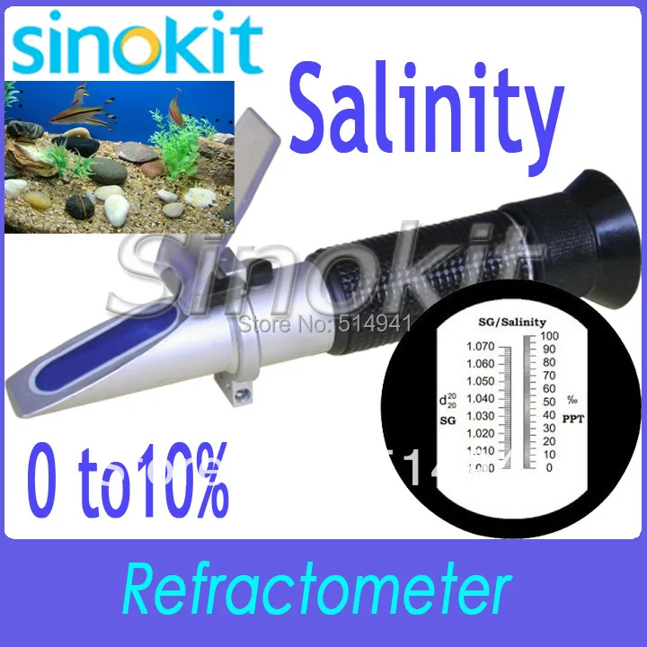 

Free Shipping Have CE Promotiona Salinity 0-10% Aquarium Refractometer