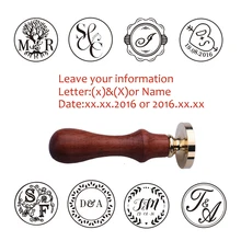 Индивидуальный логотип, индивидуальное изображение, специальная печать, воск, уплотнение, штамп, Свадебное приглашение, ретро старинный штамп