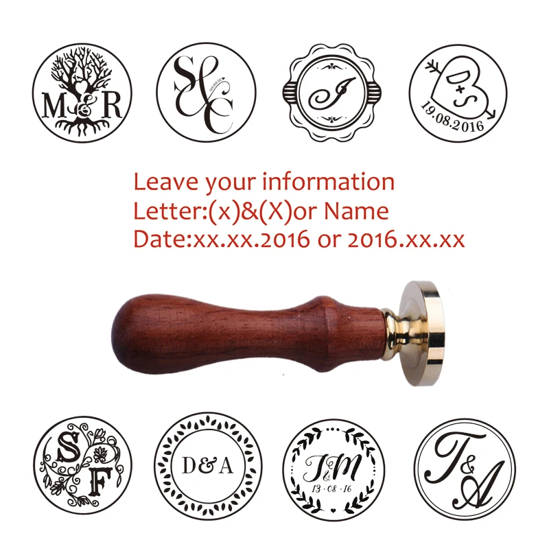  Free Shipping Customize logo Personalized image custom seal wax sealing stamp wedding Invitation Re - 32370381227